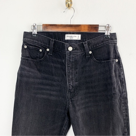 Abercrombie & Fitch The Skinny High Waisted Black Jeans Sz 28/6 - Picture 3 of 6